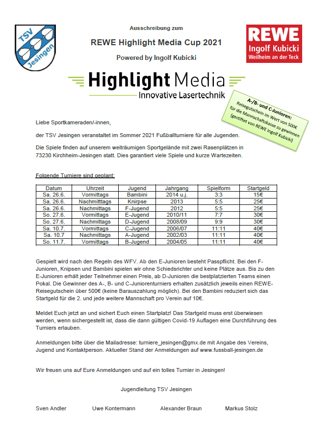 REWE Highlight Media Cup 2021 2